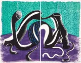 David Hockney, Extending, February 1990