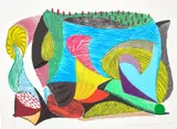 David Hockney, Above and Beyond, from Some More New Prints (Gemini G.E.L. 1625, M.C.A.T. 339), 1993, Screenprint in colours, on Arches 88 paper, with full margins