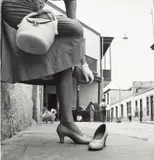 Sore Foot, Jean Patchett, Lima, Peru by Irving Penn, 1948, Selenium toned gelatin silver print, printed 1985, sold May 2022