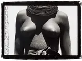 Peter Beard, Scarifications in Turkanaland/ Ferguson's Gulf, 1965, Unique work, comprising a gelatin silver print with ink
