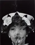 William Klein, Hat + Five Roses, Paris (Vogue), 1956, Gelatin silver print, printed later