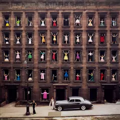 Ormond Gigli, Girls in the Windows, 1960, Chromogenic print, mounted, printed later