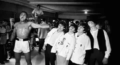 Chris Smith, Ali and The Beatles, 1964, Gelatin silver print, mounted, printed later