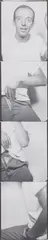 Untitled (Taylor Mead) by Andy Warhol, circa 1966, Unique gelatin silver print photobooth strip, sold May 2022