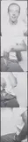 Untitled (Taylor Mead) by Andy Warhol, circa 1966, Unique gelatin silver print photobooth strip, sold May 2022