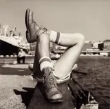 Peter Hujar, Christopher Street Pier #2 (Crossed Legs)