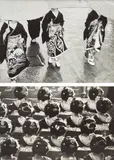 Kiichi Asano, A Rainy Commencement Ceremony Day; Commencement Ceremony from The Gion Quarter, 1953; 1956, Two gelatin silver prints