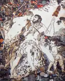 Hercules and Omphale (detail), after François Lemoyne from Pictures of Junk by Vik Muniz, 2007, Chromogenic print, mounted, sold Nov 2022