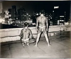 Seiji Kurata, Ikebukuro, Rooftop of the Bungeiza Street Building, 1975, Gelatin silver print