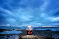 Roadside Lights #002 by Eiji Ohashi, 2016, Chromogenic print, mounted, sold Nov 2022