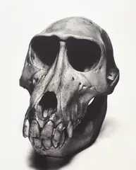 Mandrill by Irving Penn, 1986, Selenium toned gelatin silver print, mounted, sold Nov 2022