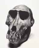 Mandrill by Irving Penn, 1986, Selenium toned gelatin silver print, mounted, sold Nov 2022