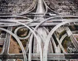 Edward Burtynsky, Highway #1, Intersection 105 & 110, Los Angeles, California, 2003, Chromogenic print, mounted