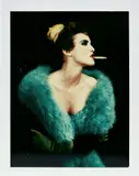 Ellen von Unwerth, The Green Baroness, Nadja Auermann, Paris, 1994, Unique colour Polaroid Type 100 print