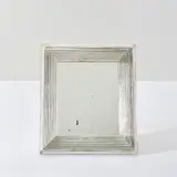 Rare table mirror, model no. 40 by Carlo Scarpa, circa 1939, Rigato glass, mirrored glass, brass, birch plywood, offered May 2022