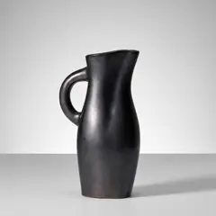 Pitcher by Georges Jouve, circa 1955, Glazed earthenware, sold May 2022