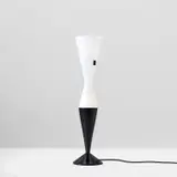 Max Ingrand, Table lamp, model no. 2150, circa 1962, Painted beech, glass, brass