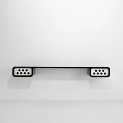 Unique wall-mounted shelf, from Syn Studios, Tokyo by Marc Newson, 1996, Lacquered wood, sold May 2022