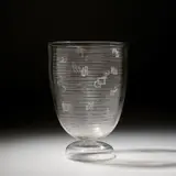 Gio Ponti, Large vase with illustrated letters