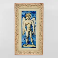 'Angelo' by Gio Ponti, circa 1955, Oil on panel, sold Nov 2022