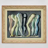 Gio Ponti, 'Gambe', circa 1955, Oil on canvas laid on board