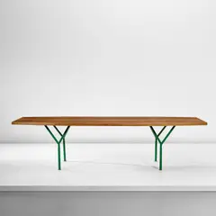Ico Parisi, Unique dining table, circa 1955, Oak, painted iron