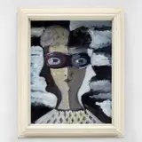 Gio Ponti, 'Maschera', circa 1950, Oil on canvas laid on board, in artist's frame