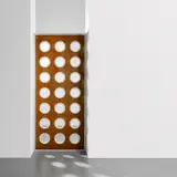 Jean Prouvé, Panel, circa 1950, Plywood, aluminium, painted aluminium, glass