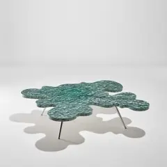 Alessandro Mendini, Prototype 'Ondoso' coffee table, circa 1978, Plastic-laminated wood, steel