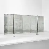 Jean Prouvé, Five-panel screen, circa 1955, Steel