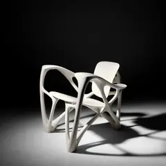 Joris Laarman, 'Bone' armchair, 2007, Carrara marble, casting resin
