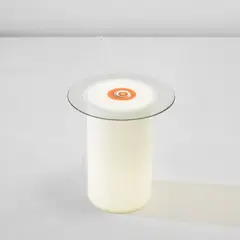 Illuminated low table, model no. L/60 by Gianmaria Potenza, circa 1974, Glass, coloured glass murrina, sold Nov 2022