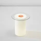 Gianmaria Potenza, Illuminated low table, model no. L/60, circa 1974, Glass, coloured glass murrina