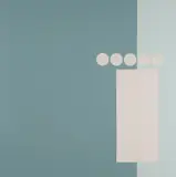 Tess Jaray, Solomon and the Queen of Sheba III, 2019, acrylic on panel