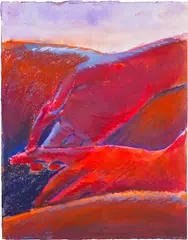 Untitled by Caleb Hahne Quintana, 2019, watercolour and oil pastel on paper, sold May 2022