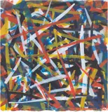 Sol LeWitt, Straight Brushstrokes in all Directions, 1993, gouache on paper