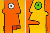 Thierry Noir, Two works: (i) Ich Schwitze Ungern Deshalb Ganz Ruhig! ; (ii) I Think About Something Hou La La It Is So Important I Have To Write It Down Immediately