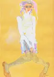 Howard Tangye, Afua, 2001, acrylic, watercolour, coloured pencil and pastel on paper