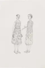 Amy Cutler, Mona and Vera, 2005, graphite on paper