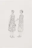 Amy Cutler, Mona and Vera, 2005, graphite on paper