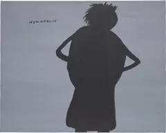 Untitled (Menopause) by David Shrigley, 2000, acrylic and poster colour on canvas, sold May 2022
