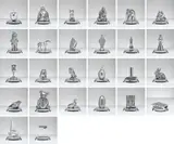 Clive Barker, Alphabet, 1996-2001, polished aluminium
