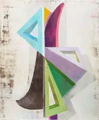 Genti Korini, Forma 3, 2015, oil on canvas