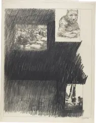 Untitled by Robert Morris, 1988, graphite on vellum paper, offered May 2022