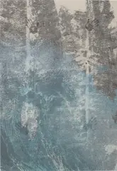 Nico Colón, High Tide 7, 2014, oil and ultraviolet inkjet print on linen