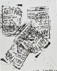 Untitled by Josh Smith, 2007, acrylic and silkscreen ink on canvas, offered May 2022