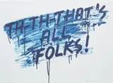Mel Bochner, That's All Folks, 2014, etching and aquatint on paper