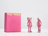 Kaws, THE TWINS (PINK), 2006, painted vinyl, in 2 parts, with original Medicom packaging
