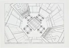 Georg Nees, Construct/Décor [8] Chtonoid, 1986, laser print on paper