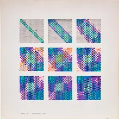 Matrix Multiplication Series 34 by Frieder Nake, 1968, computer-generated ink on paper, offered Jul 2022